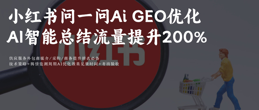 问一问AI智能总结+GEO&SEO,小红书流量涨200%