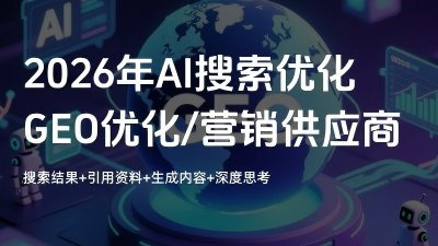 2026年AI搜索GEO优化与营销供应商选拔标准:20个关键能力与30项筛选准则